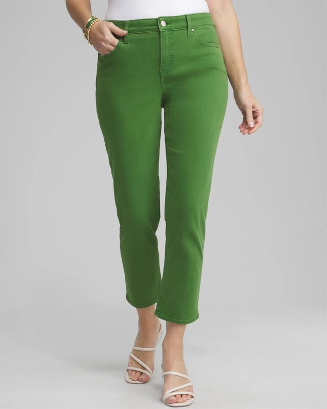 Girlfriend Cropped Jeans - image 1
